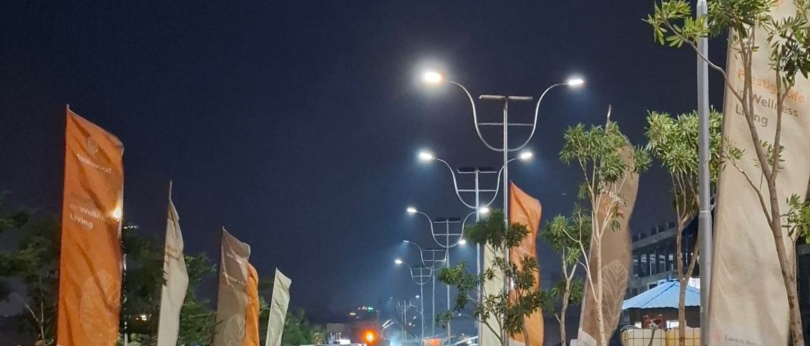 Penerangan Jalan Umum (PJU) Perumahan Garden Avenue